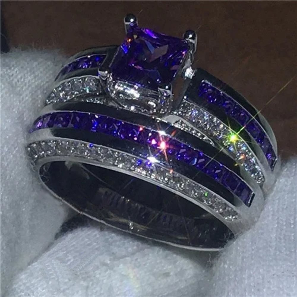 925 Sterling Silver & Zircon Ring